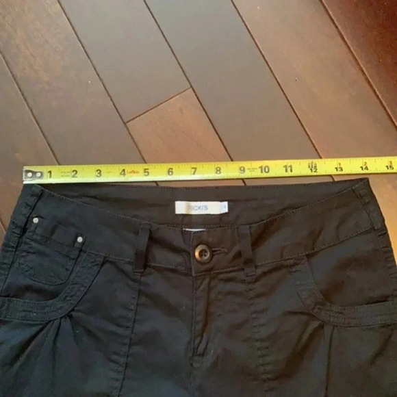 Ricki's Cropped Ankle Pants Black Cotton Capri Mid Rise Size 2 NWOT - Picture 9 of 15